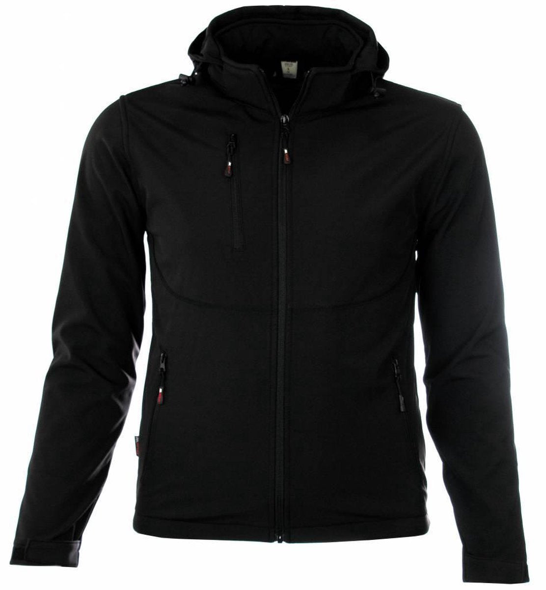 M-Wear Softshell Jas 6100 Zwart; Maat 4XL