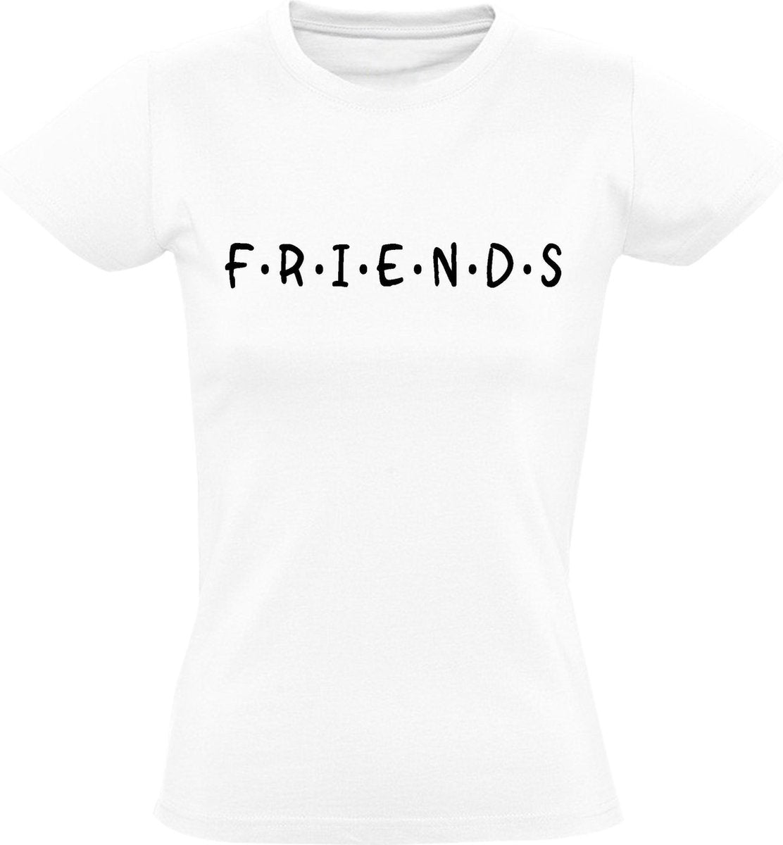 Friends Dames t-shirt | jennifer aniston | dames | vrouwen | hollywood | sinterklaas | kerst | kado | Wit