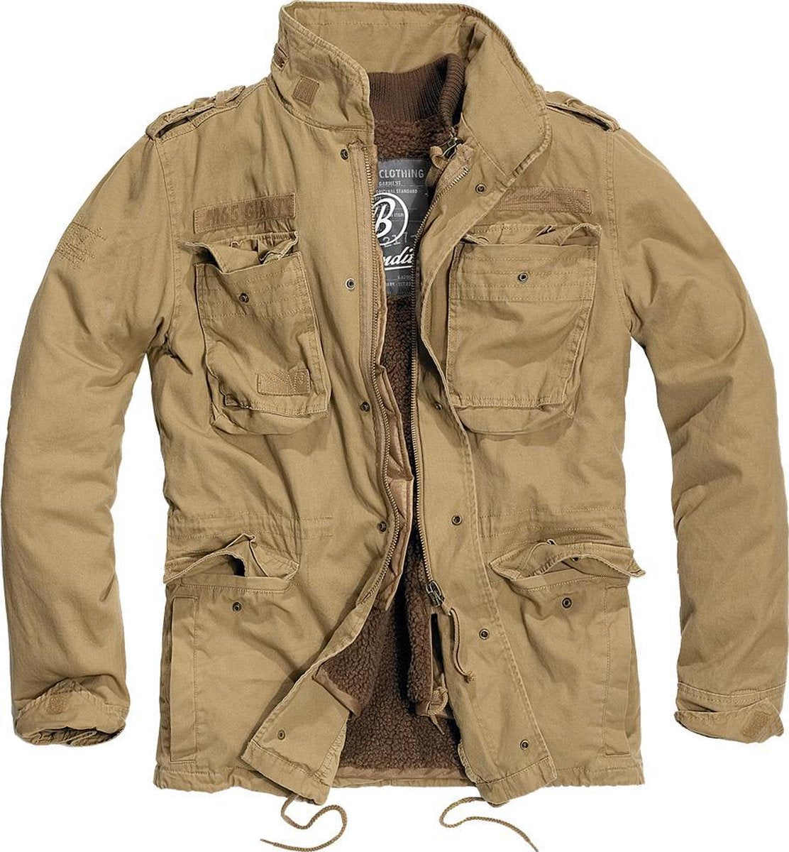 Heren Jas Jacket M-65 Giant Jacket camel