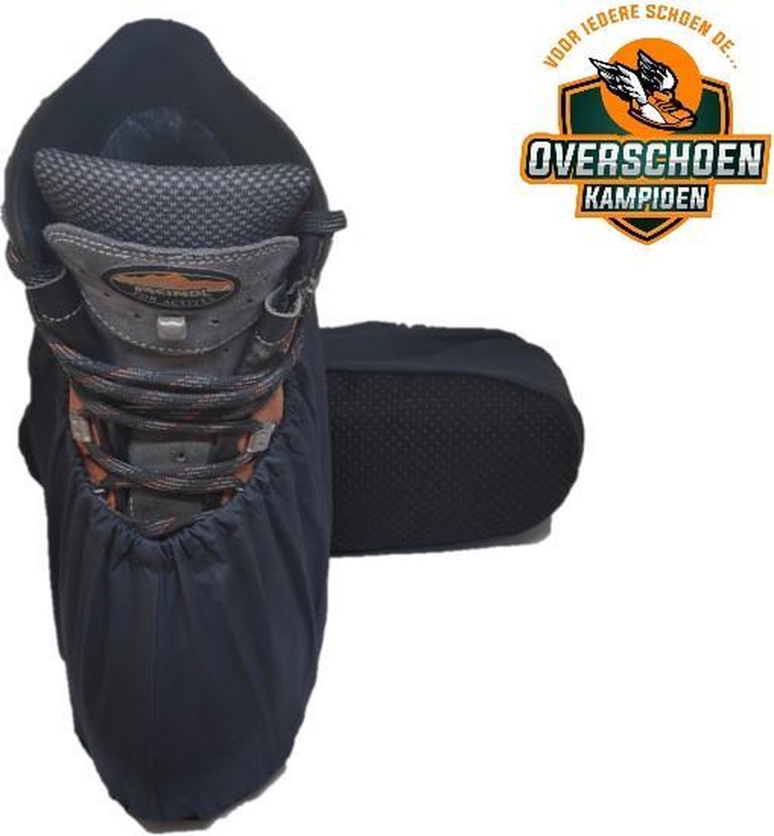 2 Paar perfecte overschoenen / schoenhoesjes  maat 40-45 Grijs met antislip  herbruikbaar wasbaar