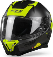 Nolan N87 Plus Distinctive 25 Flat Black Yellow Integraalhelm - Motorhelm - Maat S