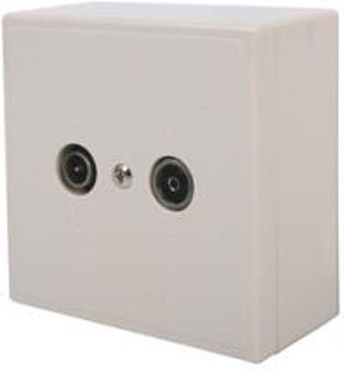 Skytronic 122223 Antennecontactdoos Wit