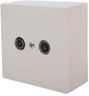 Skytronic 122223 Antennecontactdoos Wit