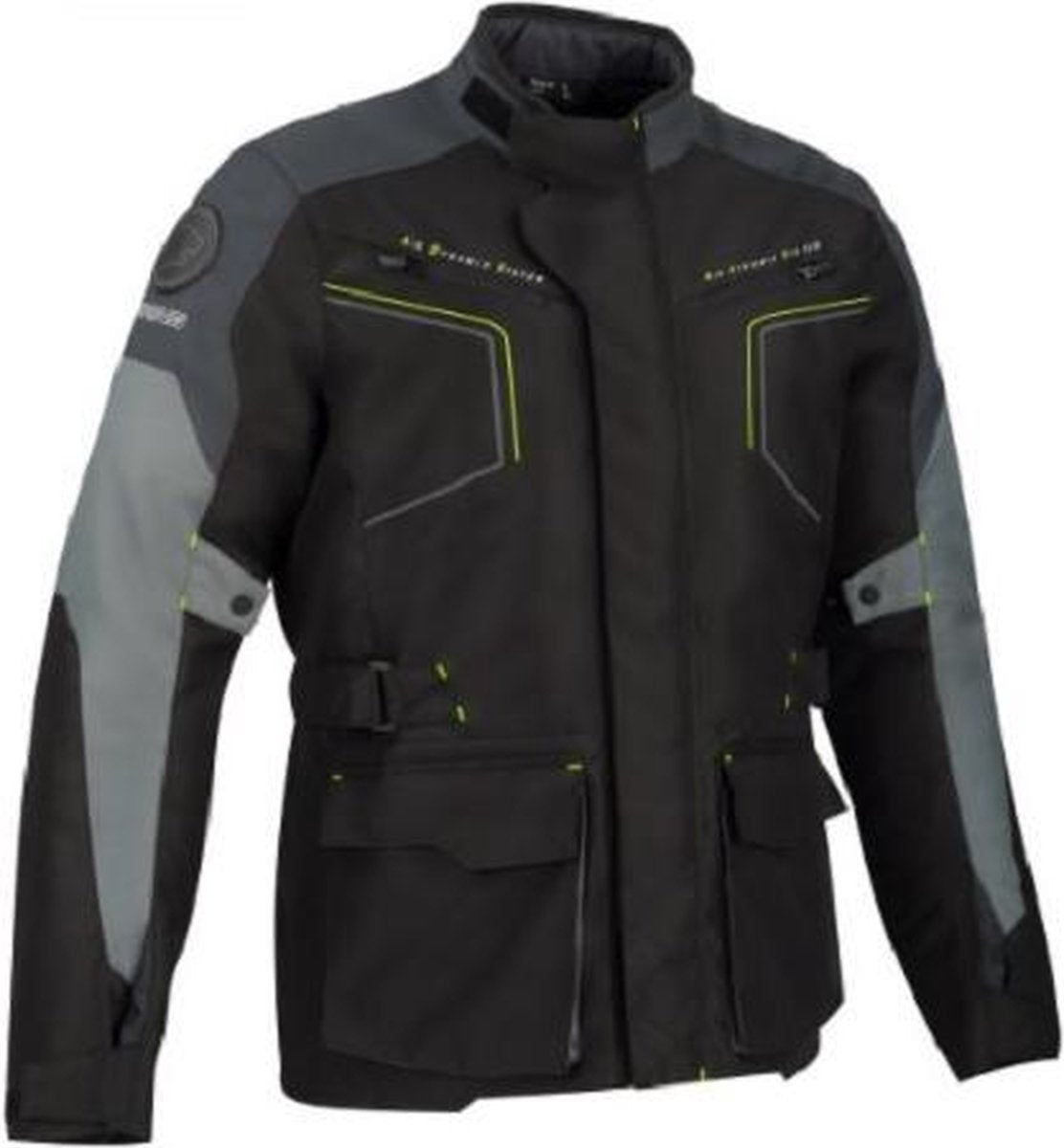 Bering Winnipeg Black Grey Fluo Textile Motorcycle Jacket 2XL
