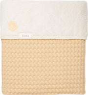Koeka Wiegdeken wafel/teddy Oslo - sahara/pebble 75x100cm
