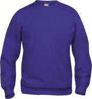 Clique Basic roundneck Helder Lila maat XXXL