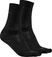 Craft Wintersportsokken - Maat 37-39 - Unisex - zwart/grijs