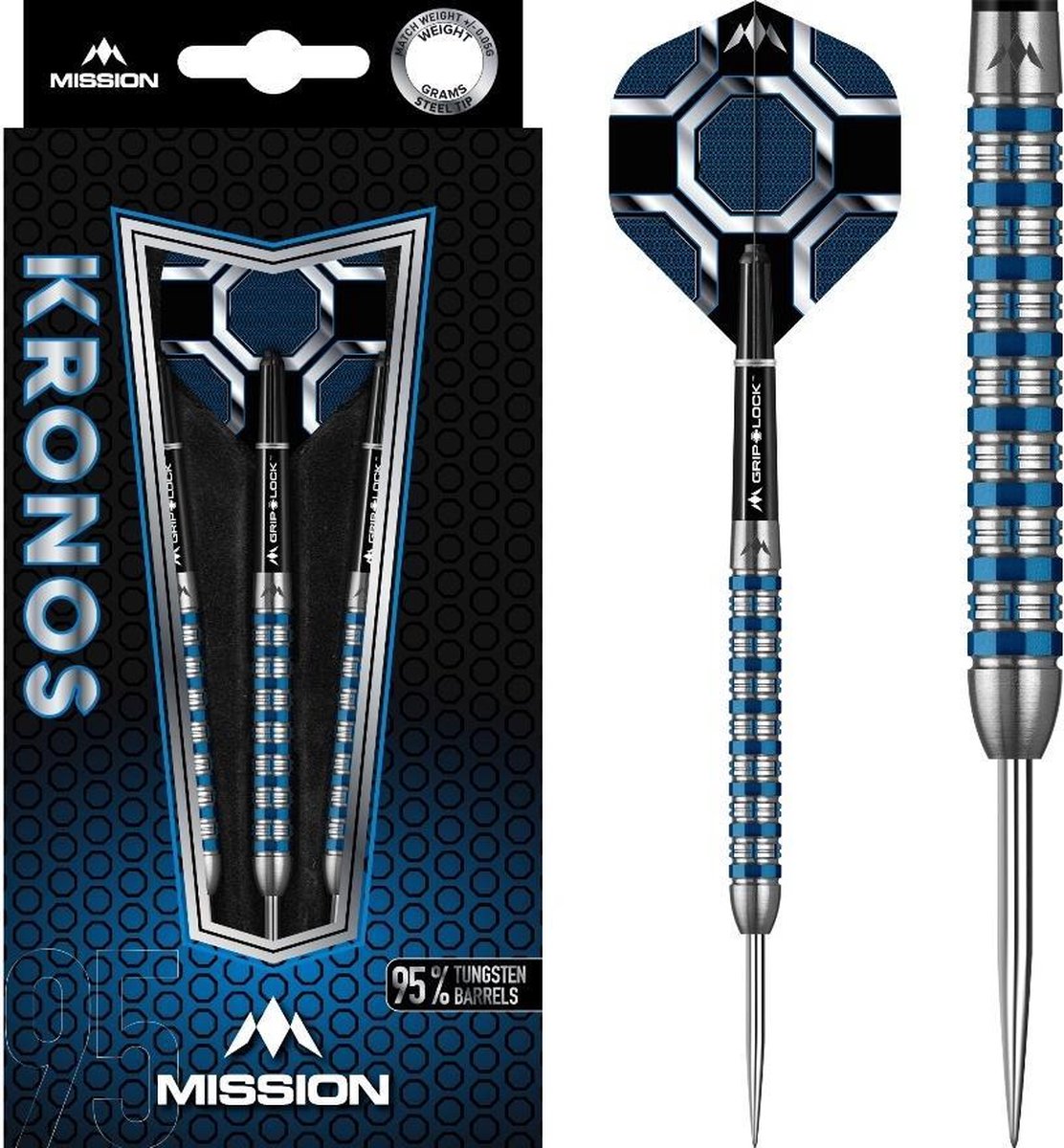 Mission Kronos Blue M1 95% - Blue Titanium - Linear Iso-Grip