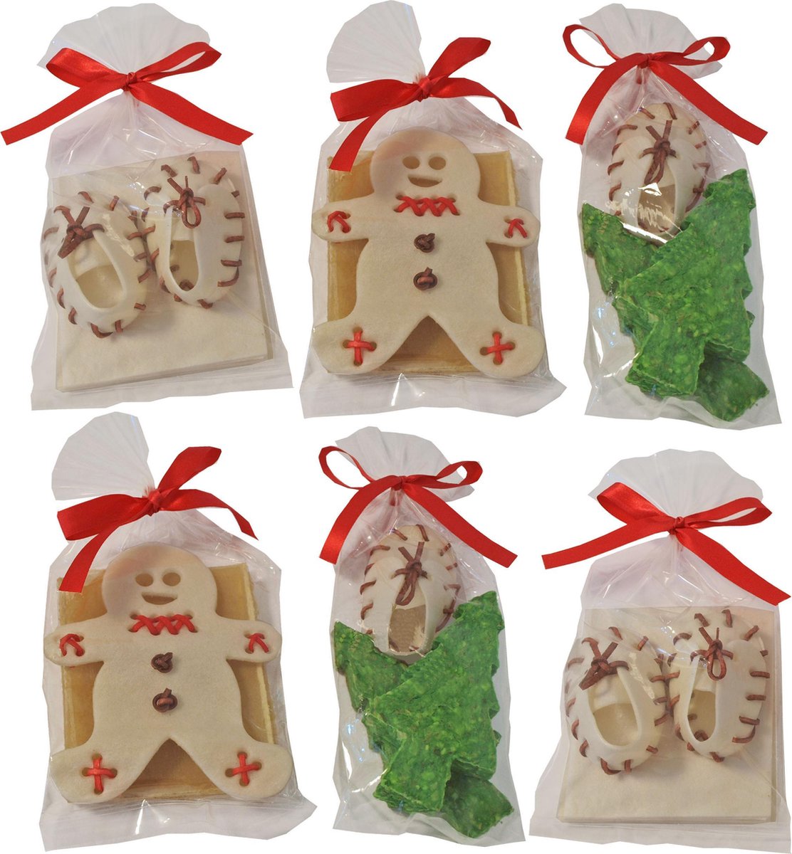 Kerst Kauw Traktatie Hond - Assorti - 1 St.