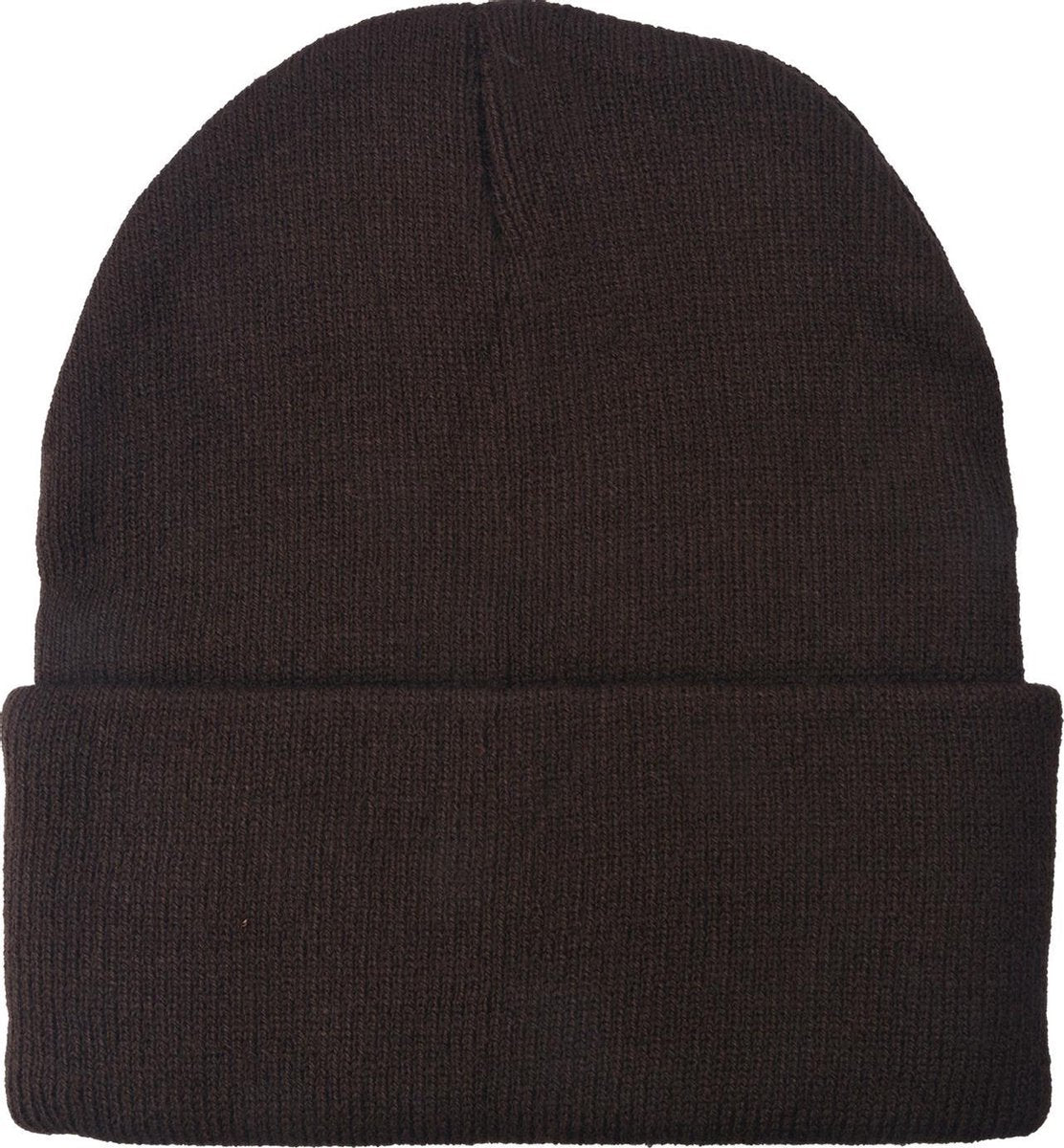 Muts | Muts Heren | Muts Dames | Beanie | 100% Acryl | Bruin | One Size | Unisex | Wintersport | Outdoor |