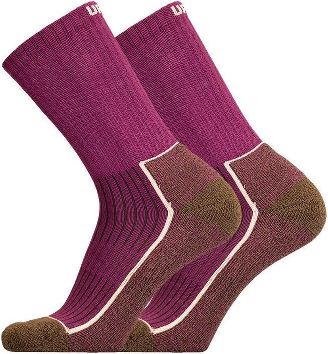 Uphillsport Wandelsokken Saana Polykatoen Paars/bruin Maat 39-42