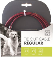 M-pets Hondenlijn 3 Meter Staal Rood