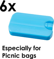 6x - Koel Element - Koelblok - koelelementen - Gel gevuld -Speciaal voor Picknicktas Koelbox of Picknickmand