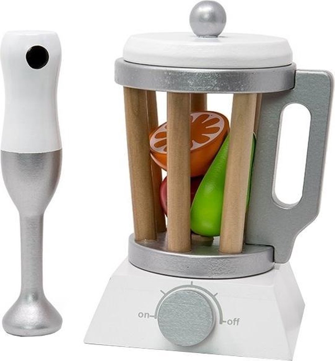 Mamamemo Smoothieset Met Fruit Hout 22 Cm