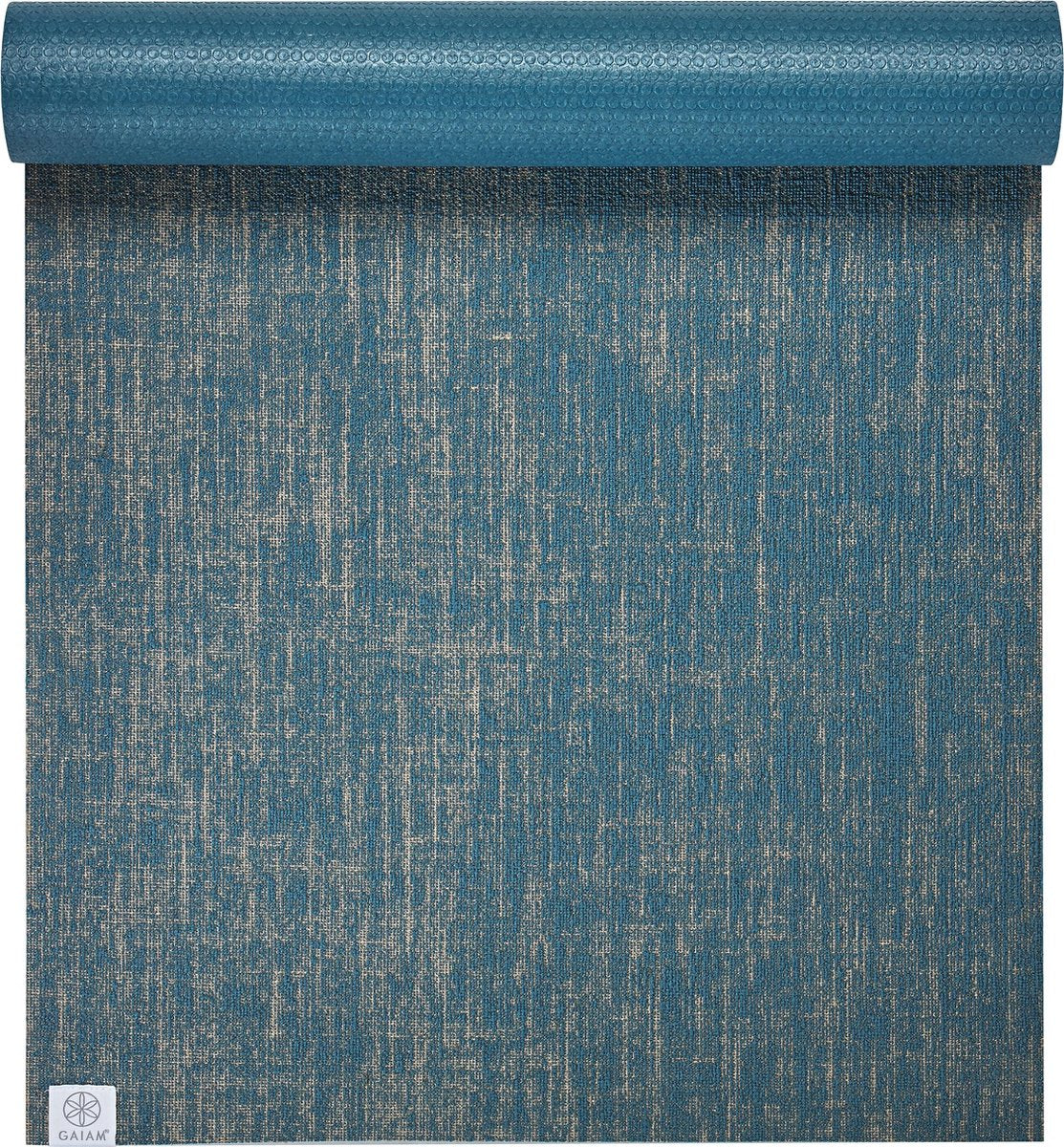 Gaiam Jute Yoga Mat - Blauw - 173 X 61 X 0.5 Cm