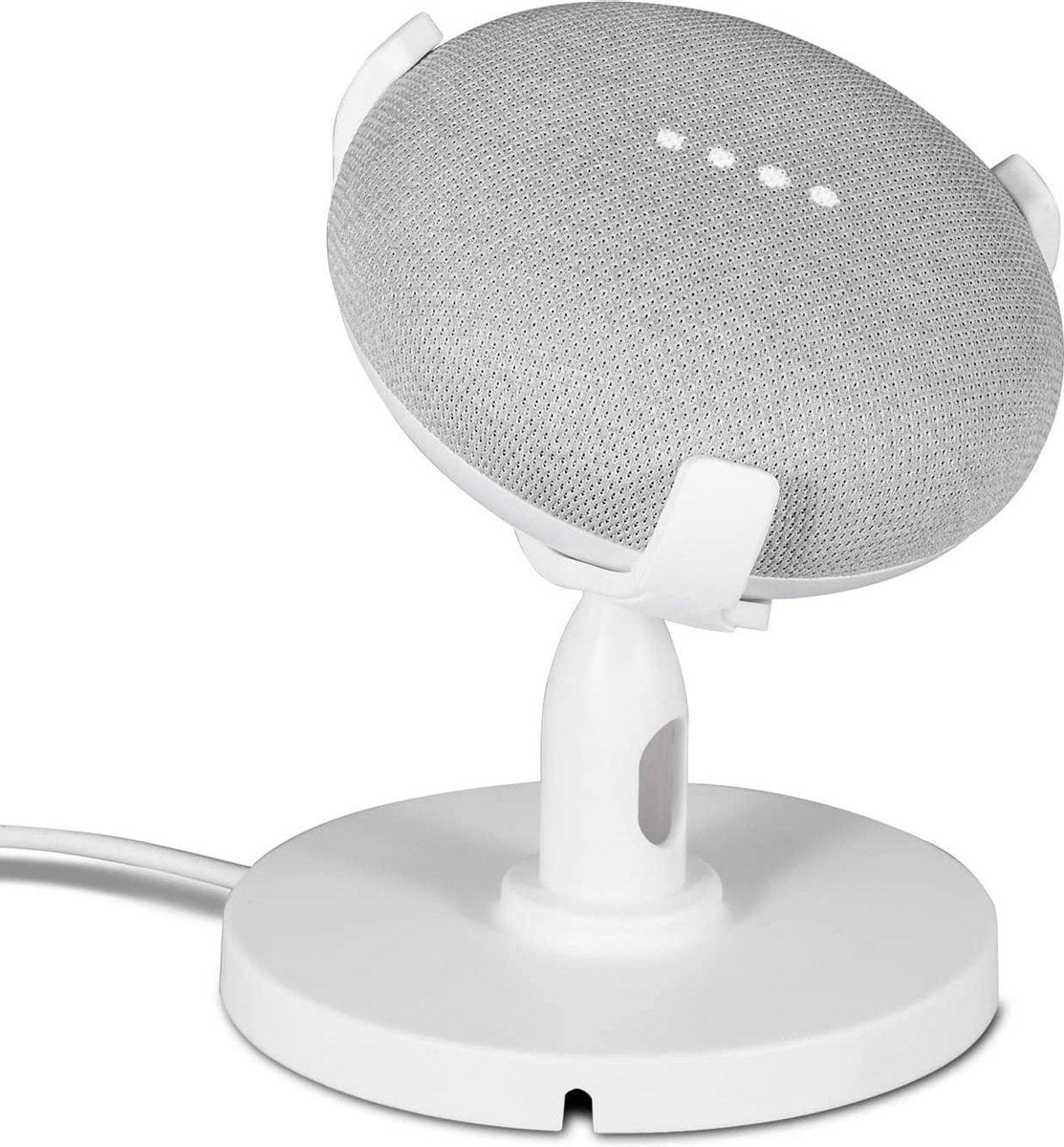 Tafelstandaard voor Google Home Mini en Nest – Houder Roteerbaar met Anti Slip – Wit