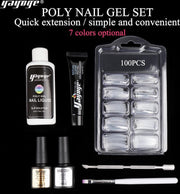 Yayoge Polygel - Kleur Clear - Gelnagels Starterspakket - Polygel Starterspakket - Gellak starterspakket - Gel Nagellak - Kunstnagels