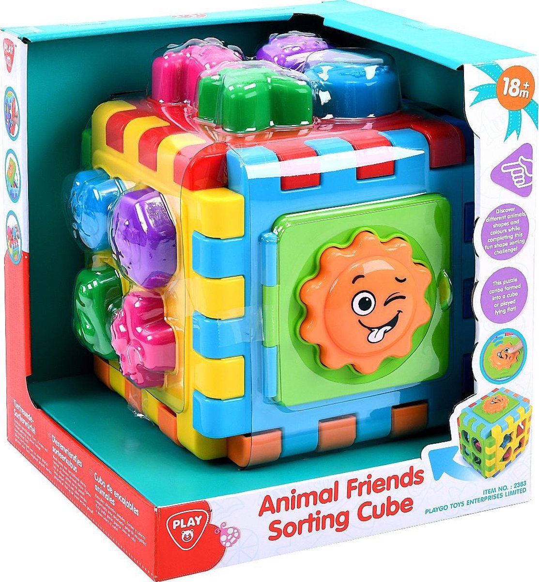 Playgo Dierenvriendjes Sorteerkubus