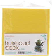 Huishoud doek 3 stuks - Professionele microvezeldoeken/schoonmaakdoeken Geel - Huishouddoekjes - Bardoeken / vaatdoekjes