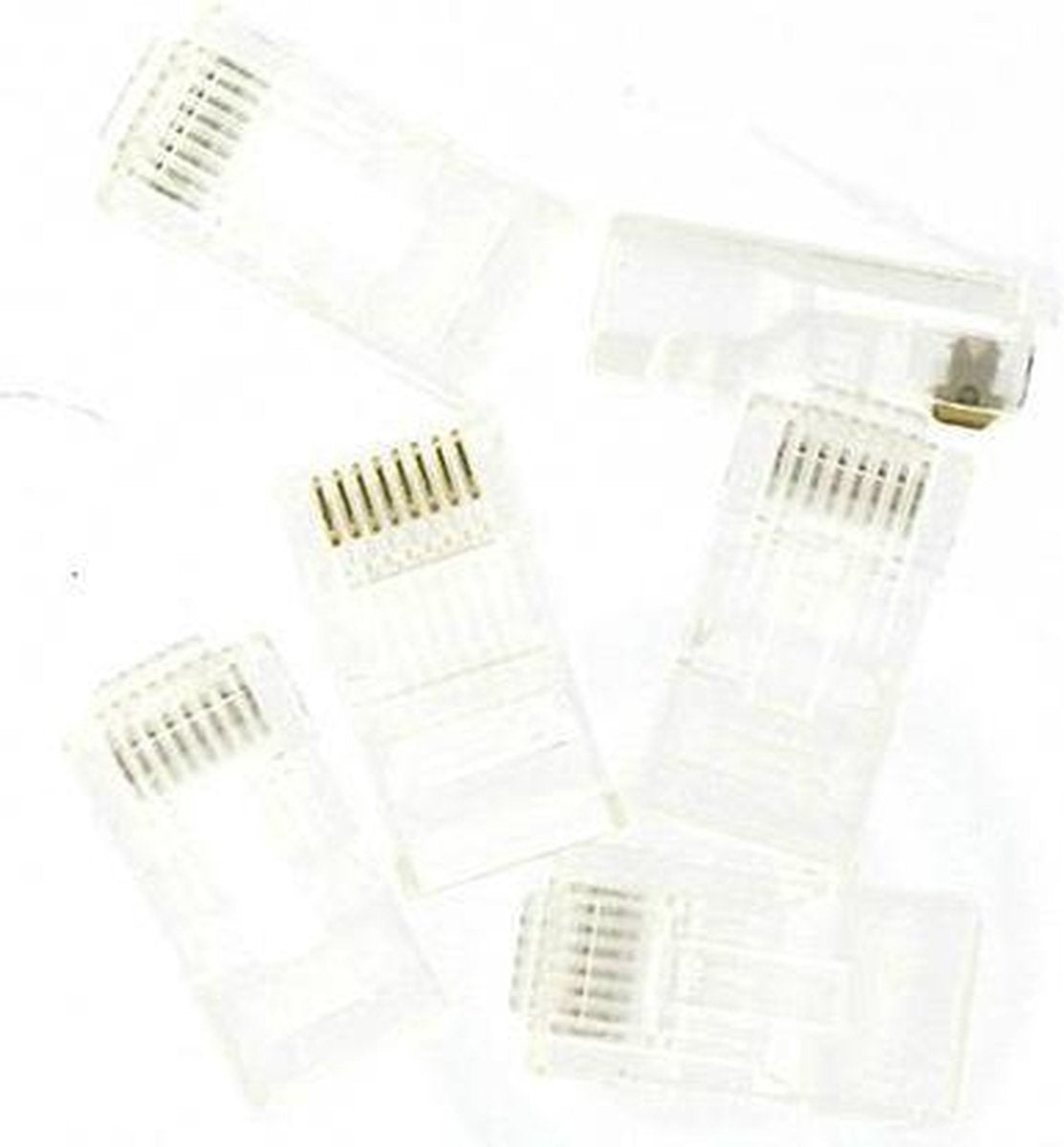 Kopp stekkers UTP 8-polig rj45 6 stuks