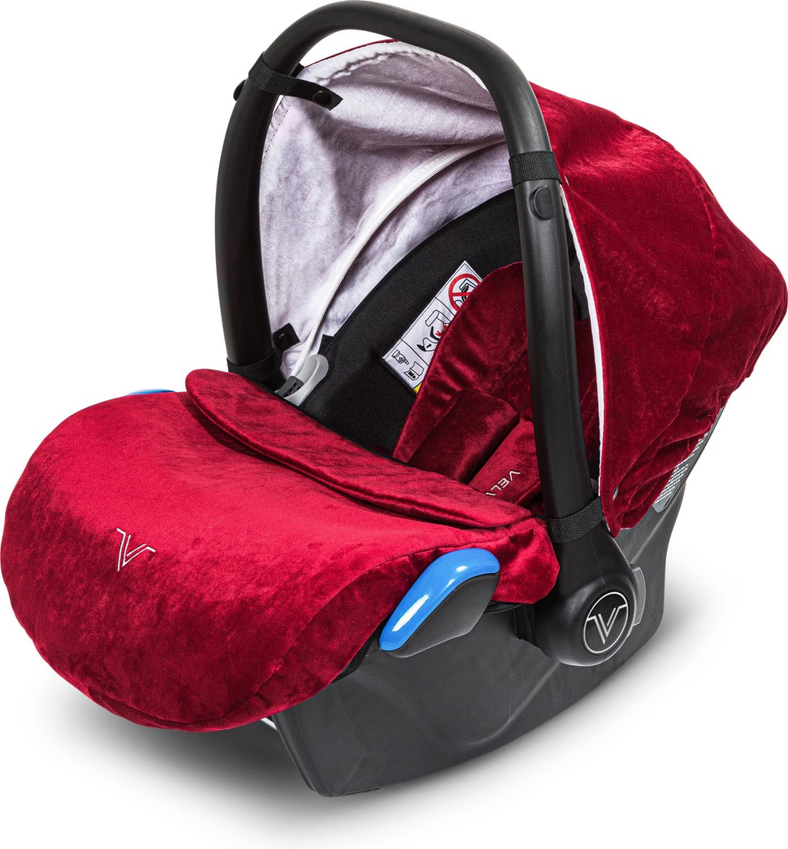 Velvett autostoel - Red Velvett