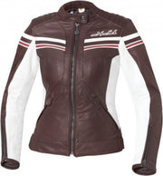 Held Jolin dames Retro Jas bruin/wit