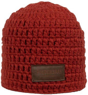 Poederbaas muts rood met fleece aan binnenzijde
