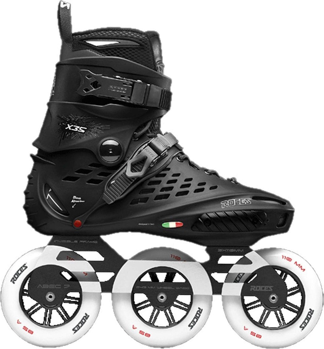 Roces X35 3x110 TIF Inline Skate  Inlineskates - Maat 41 - Unisex - zwart/wit
