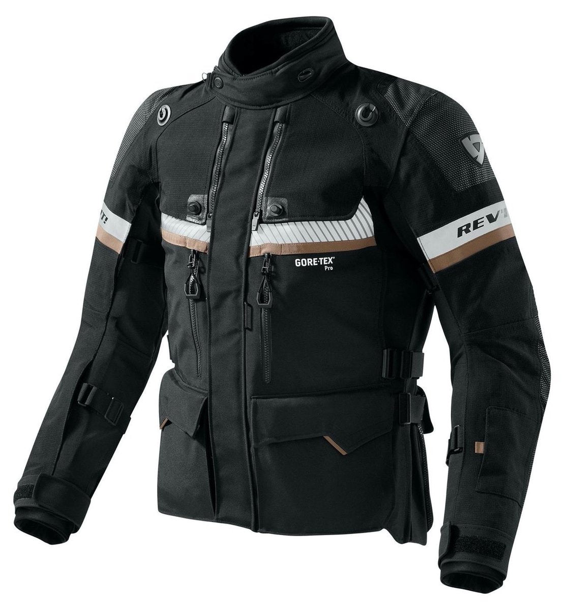 REV'IT! Dominator GTX Black Sand Textile Motorcycle Jacket L