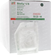 Lohmann & Rauscher Stella Kompres Steriel 1/5 80  stuks 5x 5cm 80 35807