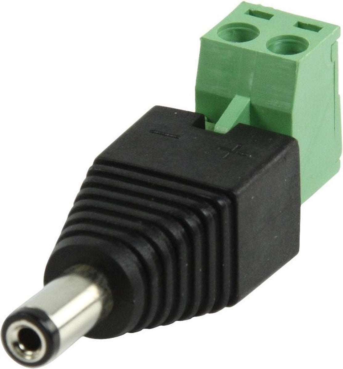 Male DC-plug adapter met kroonsteen