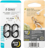 Nite Ize - G -Series Dual Carabiner - #1 - 2 pack