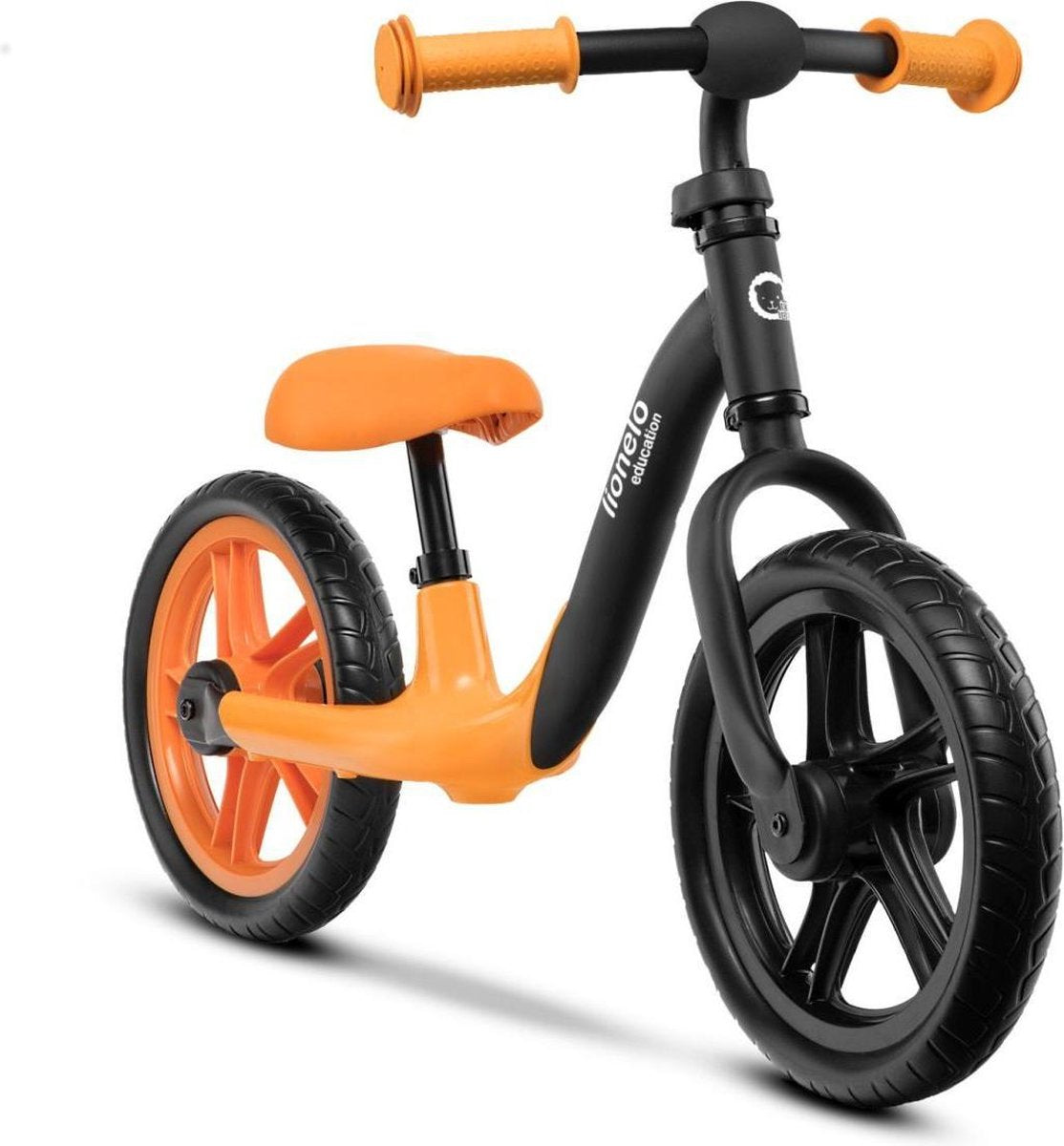 Loopfiets Lionelo Alex oranje kleur zeer licht van gewicht