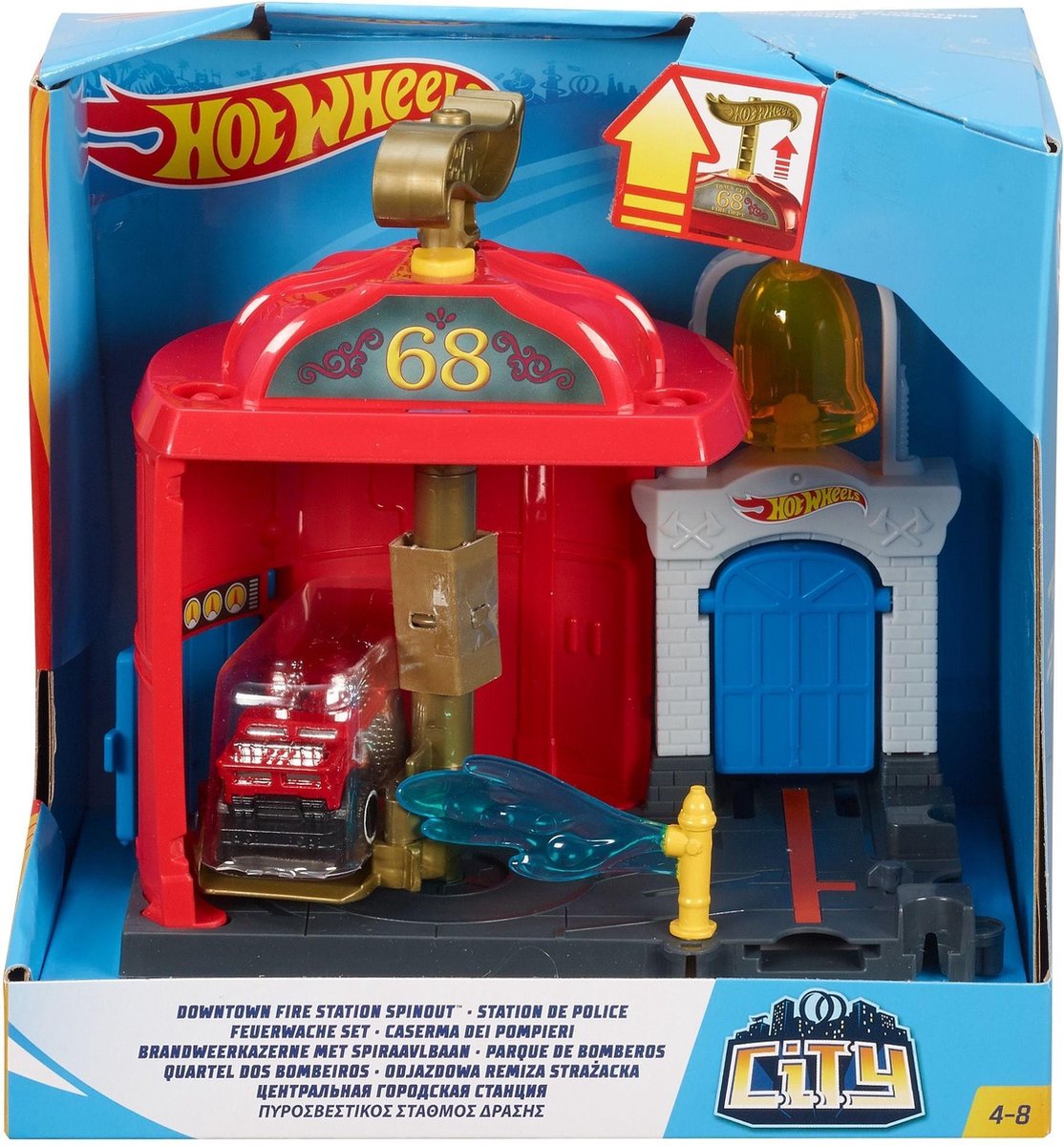 Fire Station Spinout speelset Hot Wheels
