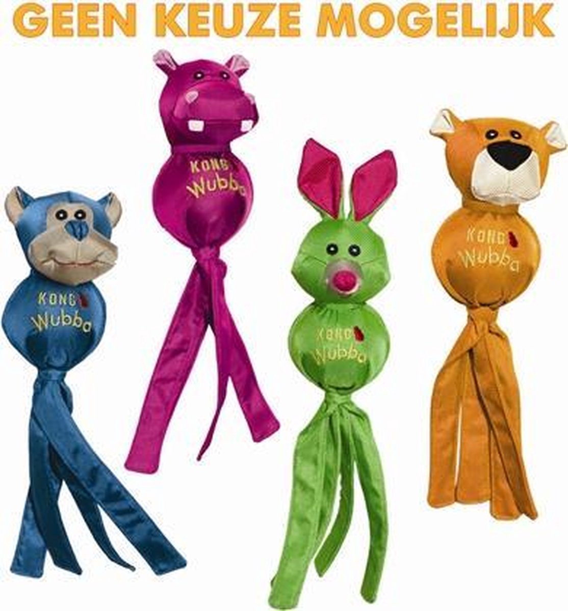 Kong wubba ballistic friend - xl - 1 stuks