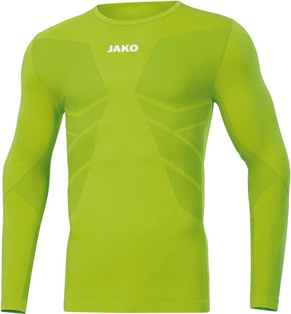 Jako Longsleeve Comfort 2.0 Kind Fluo Groen Maat 2XS