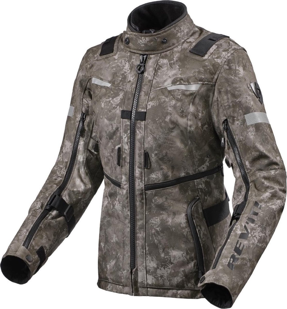 Rev'it Sand 4 H2O dames textiel jas zilver/zwart