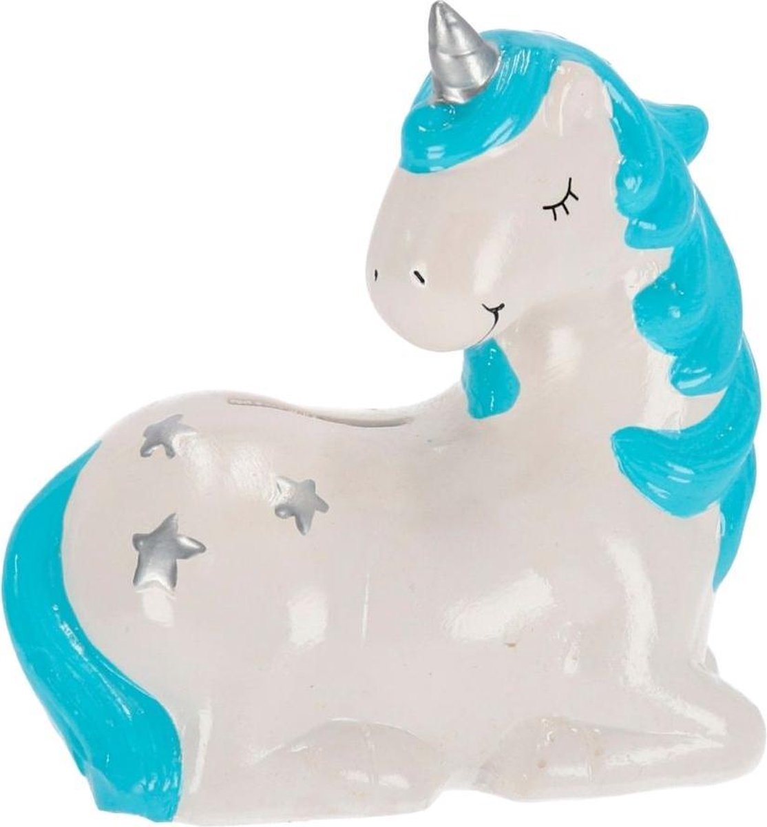Orange85 Spaarpot - Unicorn - Kinderen - Blauw - Keramiek - Sparen - Kinderkamer - Eenhoorn - Geld