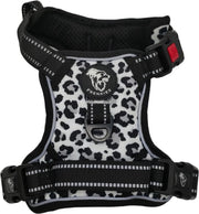 Frenkiez reflective no pull comfort harness Snow Leopard Maat XL