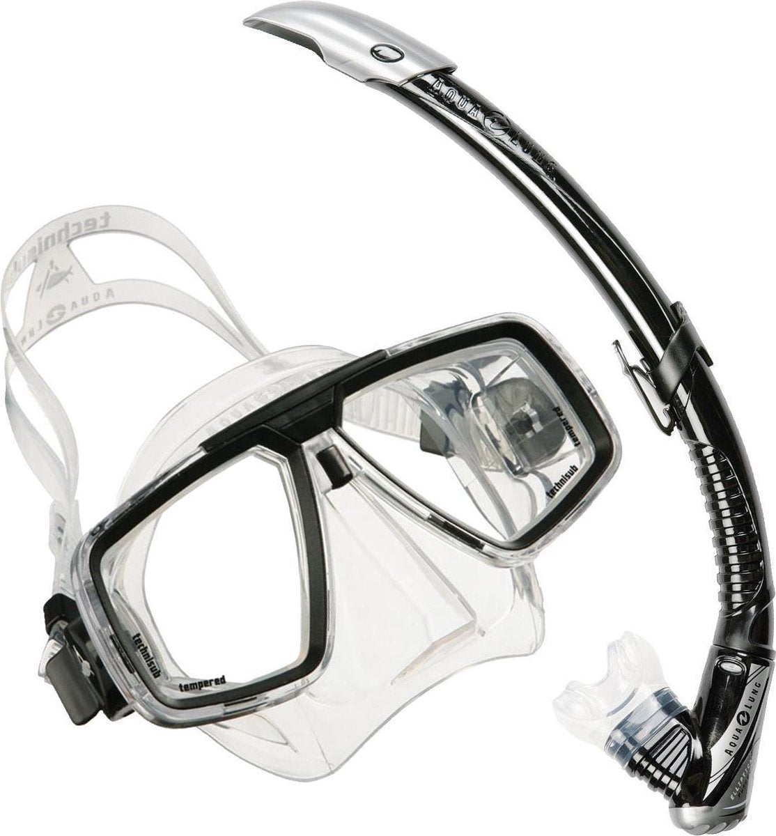 Aqua Lung Look + Zephyr - Snorkelset - Volwassenen - Transparant/Zwart