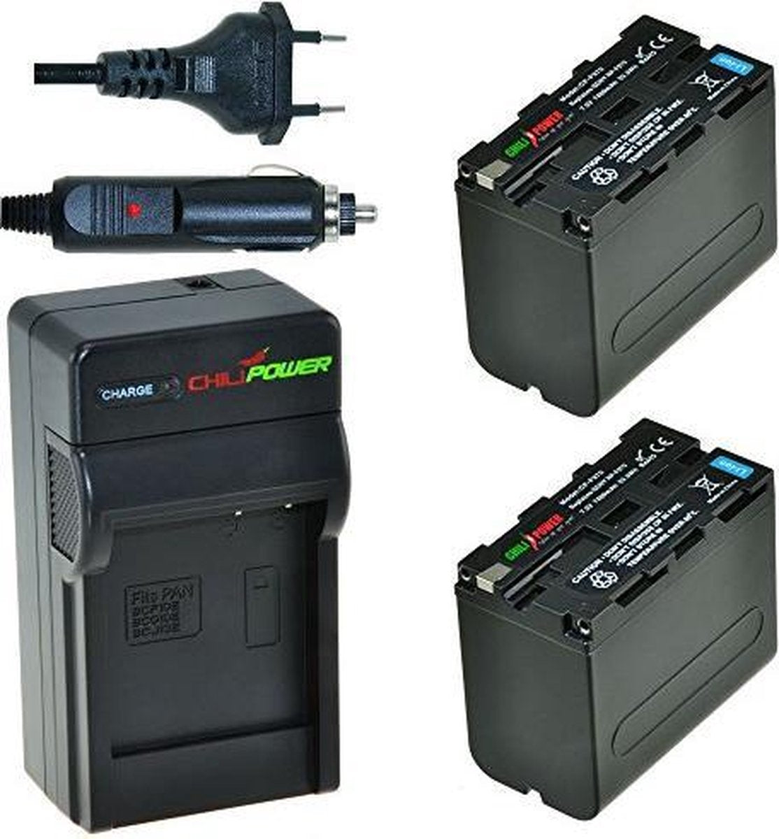 ChiliPower NP-F970 Sony Kit - Camera Batterij Set