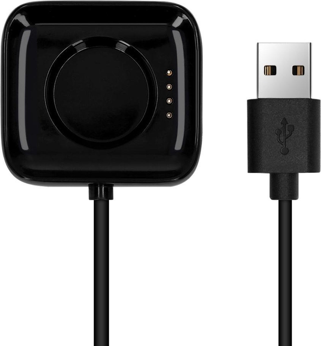 kwmobile USB-oplaadkabel voor Oppo Watch (46mm) - kabel voor fitnesstracker - zwart