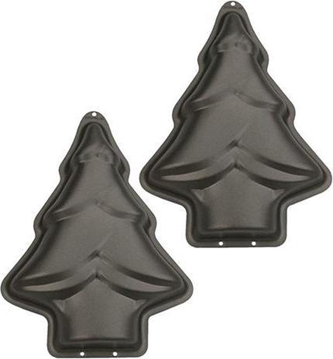 Set van 2 mini bakvormen - kerstboom - Städter