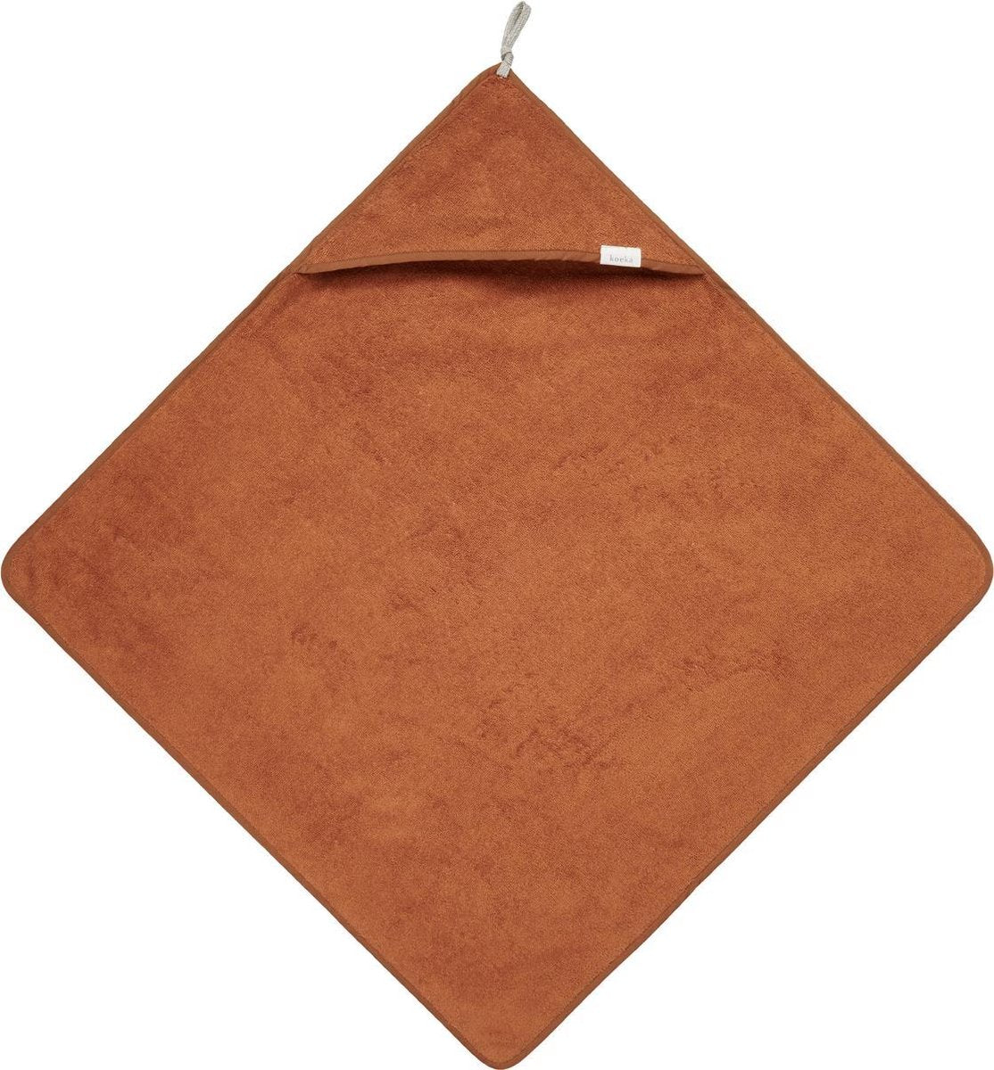 Koeka Badcape Dijon Organic - terra 100x100cm