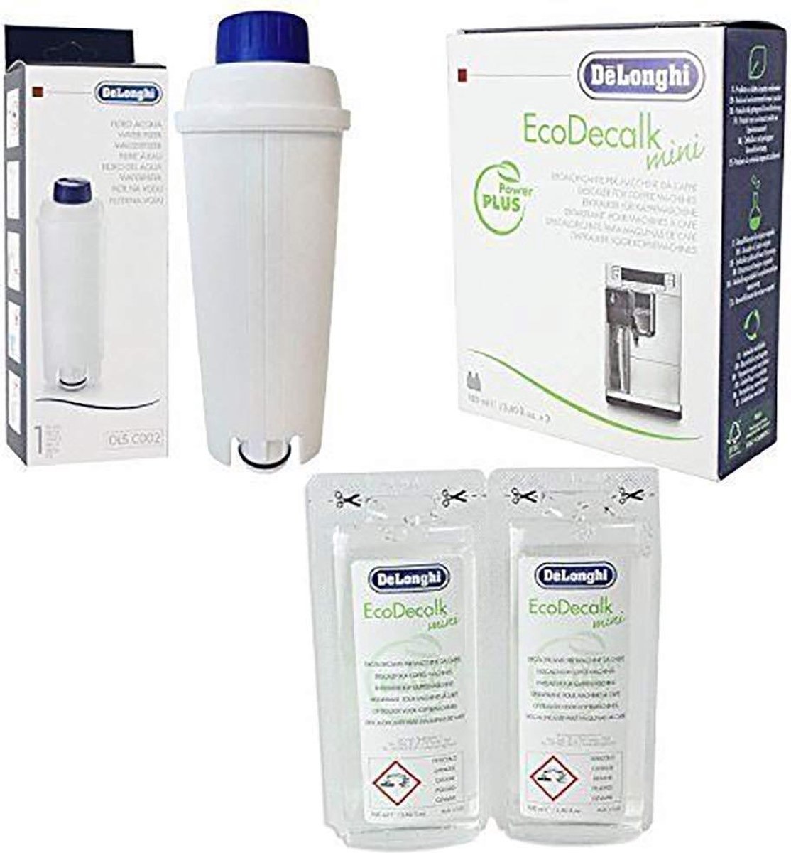 DeLonghi Waterfilter + Delonghi ontkalker