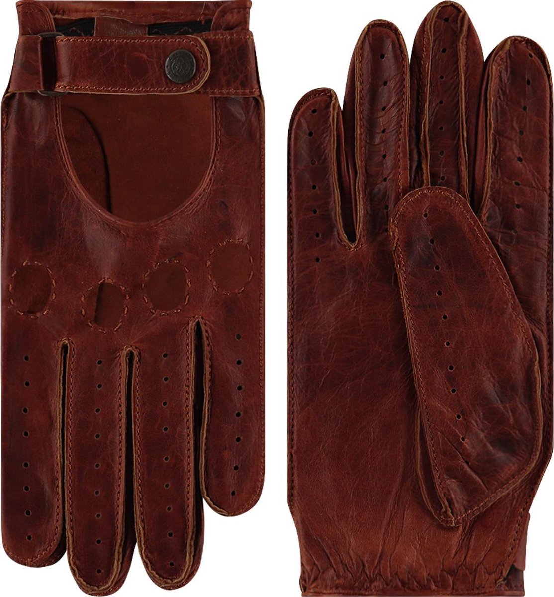 Laimböck Forster Leren Heren Auto Handschoenen - Bruin - Maat 10