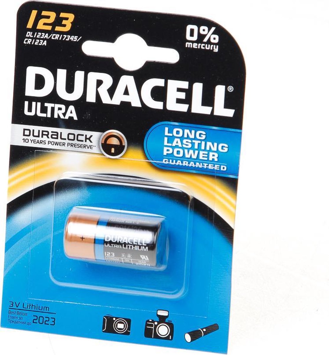 Duracell Ultra Photo CR123A 3V Batterijen - 1 stuk