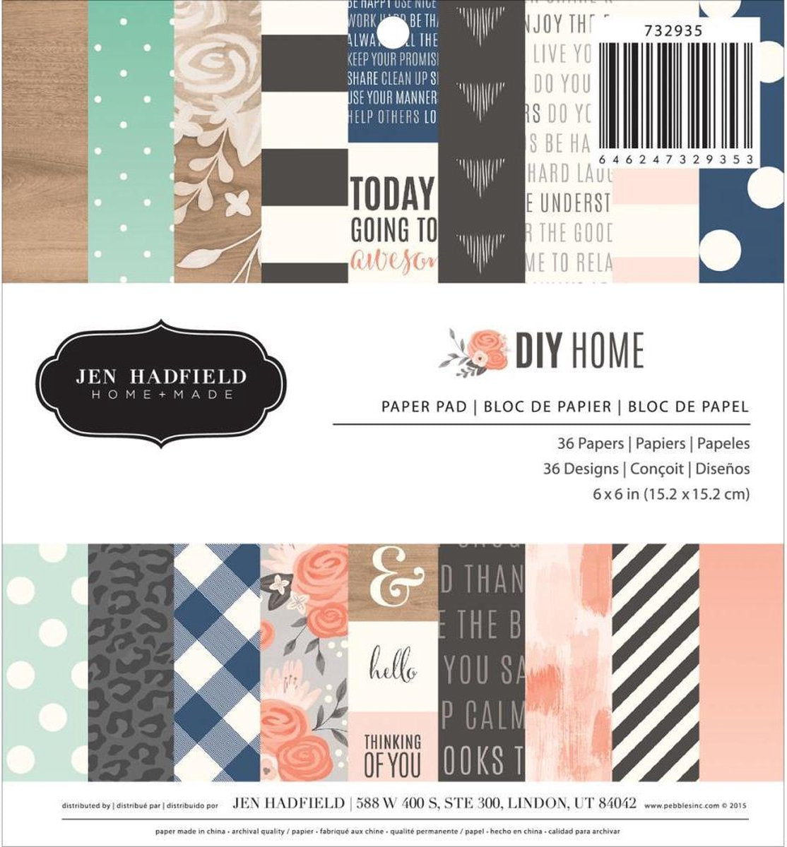 Pebbles: DIY Home Paper Pad 6X6" (80015)