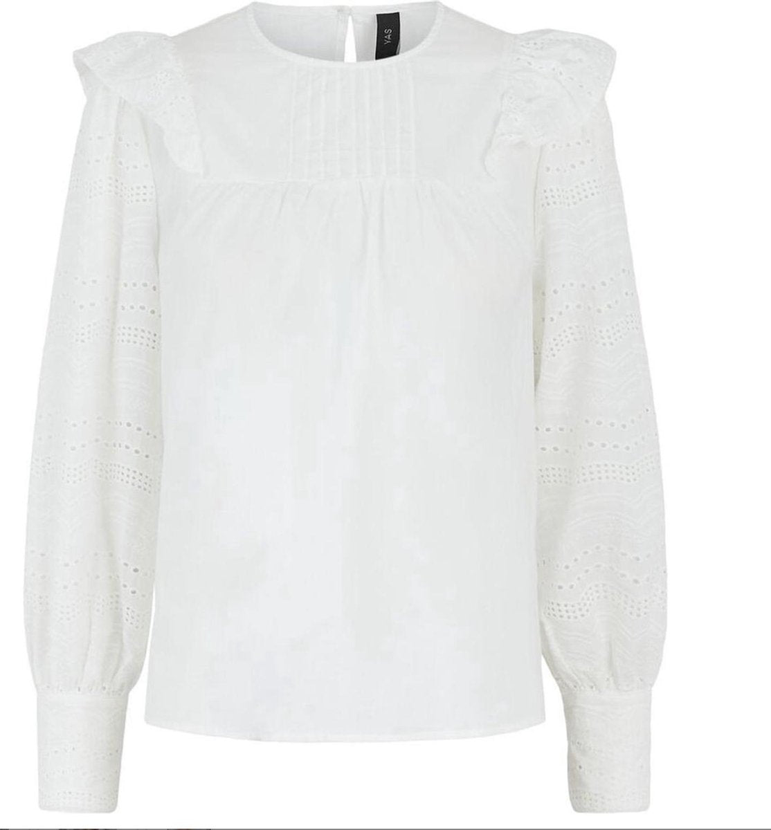 YAS YASLOREN BLOUSE WIT - M