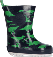 Shoesme Jongens Rubber laarzen - Blue dino print - Maat 22